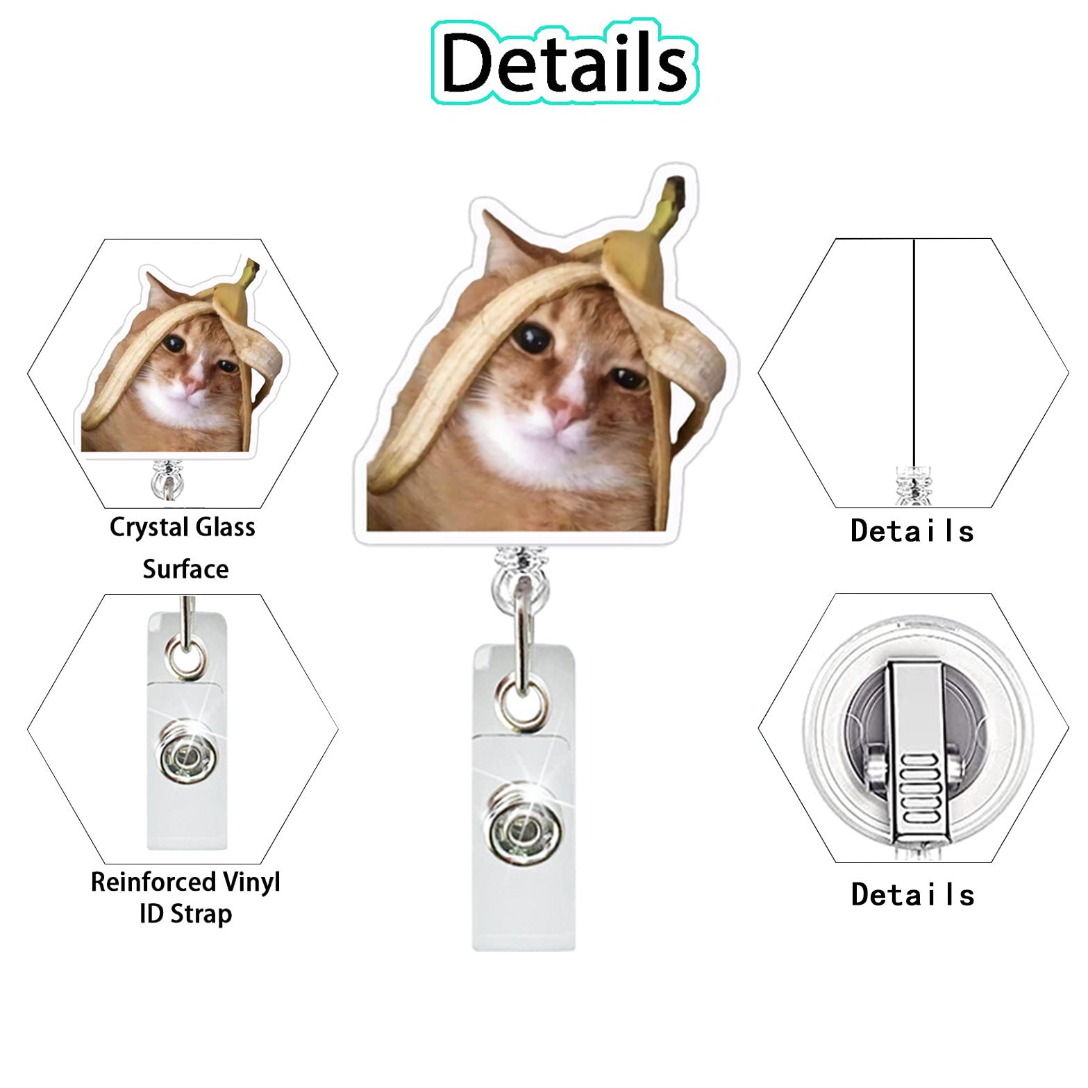 Wholesale Acrylic Retractable Badge Reel Doctor Nurse Keychain Card Easy Pull-up Buckle